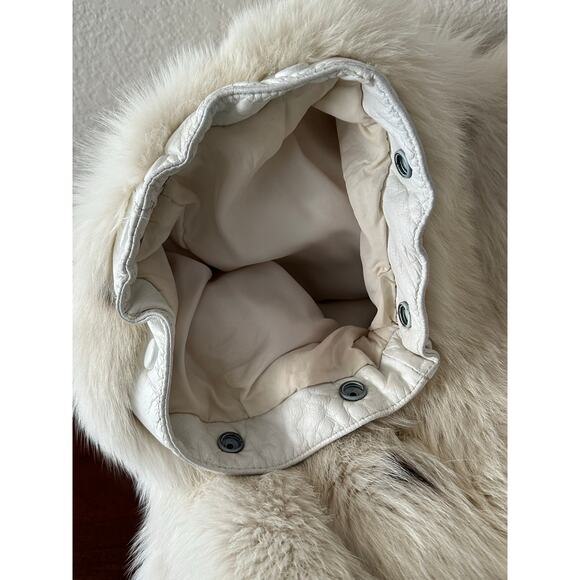 Saga Fox Luxurious Natural Silver Fox Fur Vintage Vest/Jacket Casual Fun Elegant - Picture 8 of 16